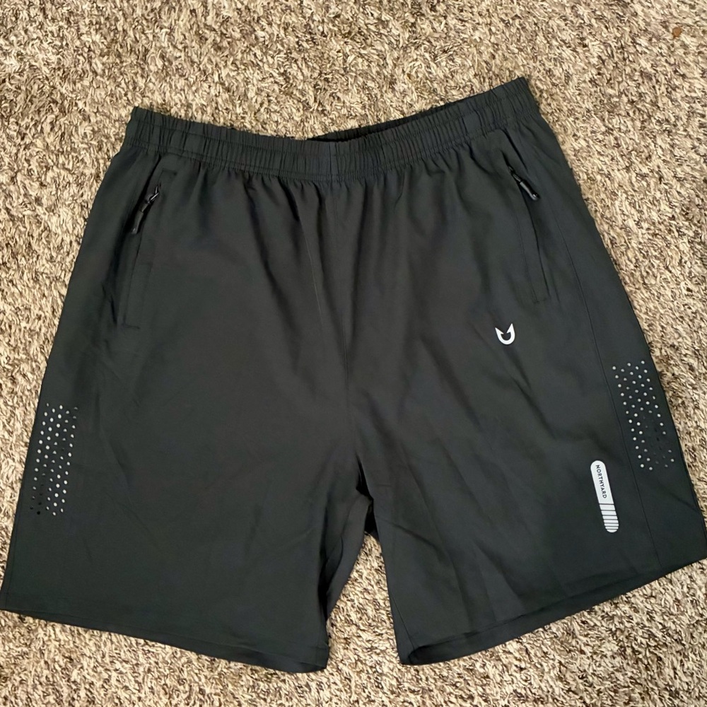 Sleek Black Athletic Shorts for Men